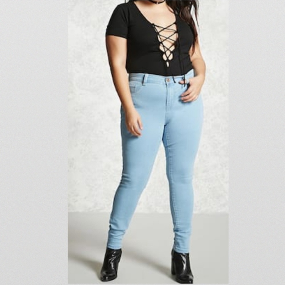 F21+ Mid-rise Super Skinny Jegging